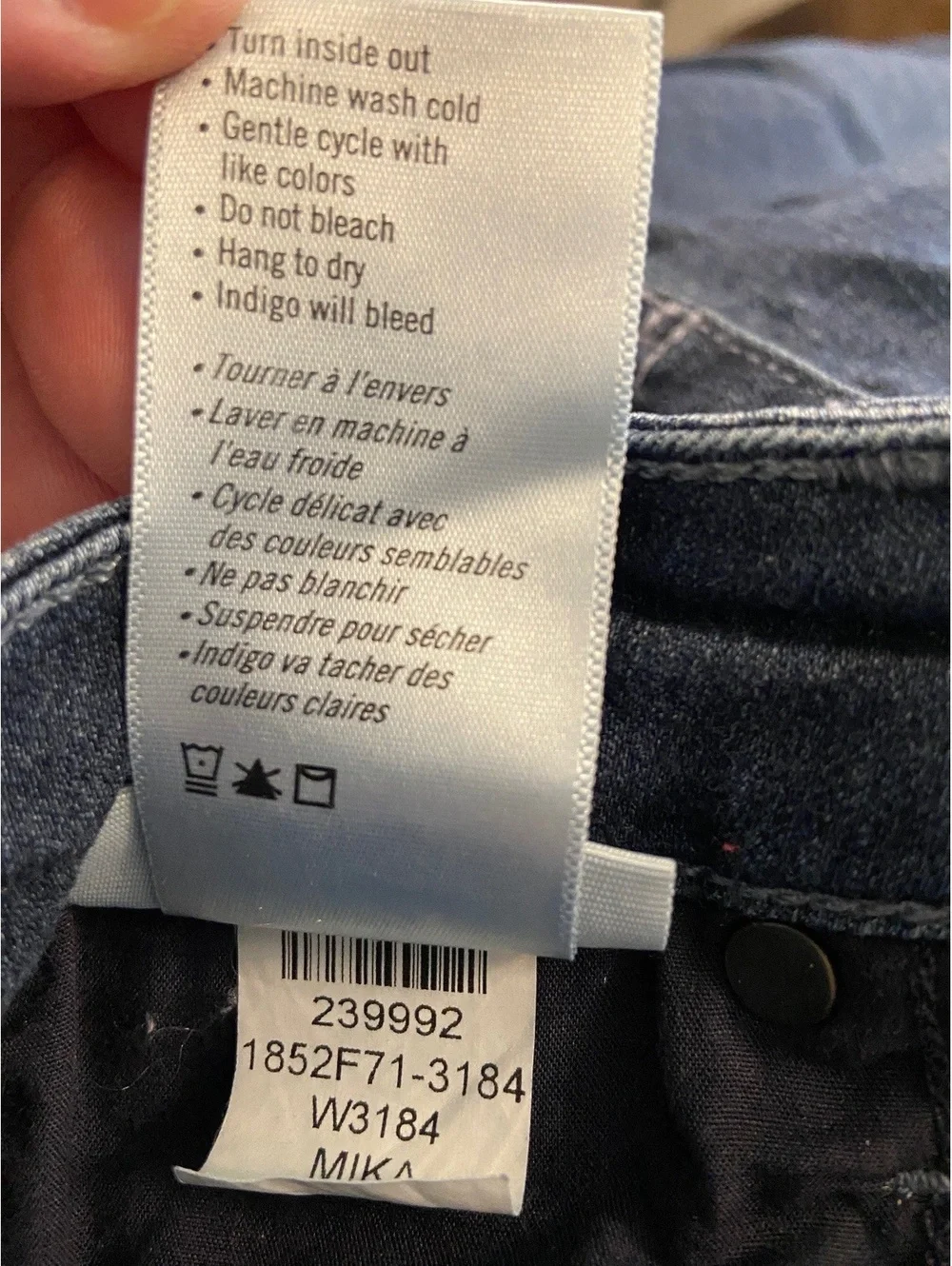 Paige Hoxton Skinny Jeans Size 28 Dark Wash - Picture 6 of 8